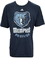 Memphis Grizzlies Navy Cut The Net Adidas Short Sleeve Tee Shirt