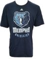Memphis Grizzlies Navy Cut The Net Adidas Short Sleeve Tee Shirt