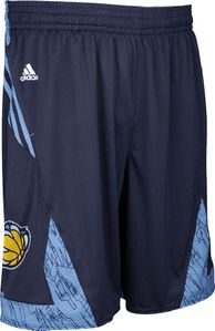 Memphis Grizzlies Navy NBA Pre-Game Authentic Basketball Shorts by Adidas
