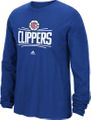 Men's Los Angeles Clippers New Primary Logo 2 Long Sleeve Tee Shirt by Adidas