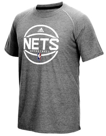 Brooklyn Nets Adidas Slim-Fit Grey Pre-Game Ultimate Performance Short Sleeve T Shirt on Sale