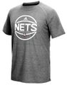 Brooklyn Nets Adidas Slim-Fit Grey Pre-Game Ultimate Performance Short Sleeve T Shirt on Sale