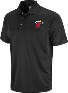 Miami Heat Black Climalite Mens Polo Shirt by Adidas