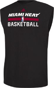 Miami Heat Black Climalite Practice Sleeveless Shirt by Adidas