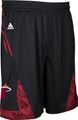 Miami Heat Black NBA Pre-Game Authentic Basketball Shorts by Adidas
