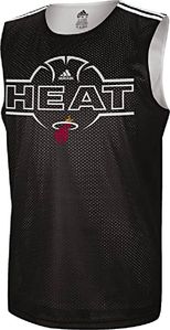 Miami Heat Black Overtime Hustle Tank Top by Adidas