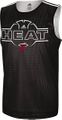 Miami Heat Black Overtime Hustle Tank Top by Adidas