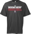 Miami Heat Charcoal Heather ClimaLite Performance Shirt by Adidas