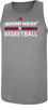 Miami Heat Grey 2013-14 Slim Fit Official Clima Fabric Tank by Adidas