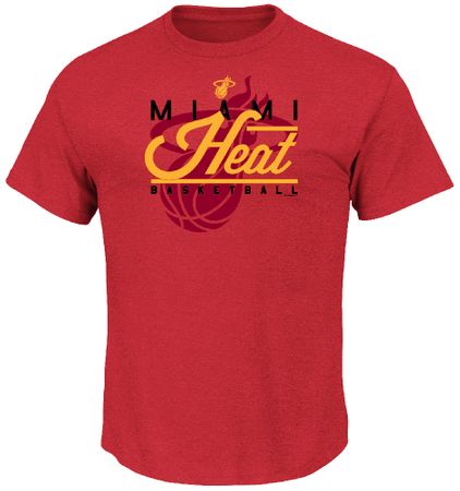 Miami Heat Majestic Blended All Time Moment Short Sleeve T Shirt