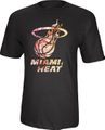 Miami Heat Mens 2 Sided Shoe Pile High End Screened T Shirt by Adidas