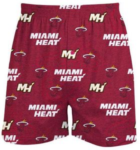 Miami Heat Mens Rio Red NBA Keynote Boxer Shorts by Concepts Sports