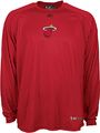Miami Heat NBA Loosefit Play Dry Practice Long Sleeve Shirt By Reebok