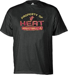 Miami Heat Property Of Short Sleeve T Shirt by Adidas
