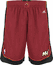 Miami Heat Red Embroidered Swingman Shorts By Adidas