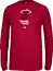 Miami Heat Red Primary Logo Long Sleeve Tee Shirt by Adidas