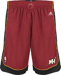Miami Heat Red Youth 8" Inseam NBA Replica Basketball Shorts By Adidas