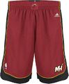 Miami Heat Red Youth 8" Inseam NBA Replica Basketball Shorts By Adidas