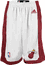 Miami Heat Youth 8" Inseam White Replica Basketball Shorts By Adidas