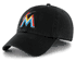 Casquette 39'47 Brand - Miami Marlins Noir, Coupe Relax, Taille Ajustable