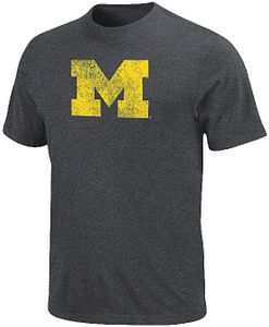 Michigan Wolverines Mens Fan Since Birth Short Sleeve Tee Shirt by Majestic