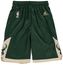 Milwaukee Bucks Youth Green Replica Basketball Shorts By Adidas