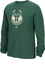 Milwaukee Bucks Green Primary Logo Long Sleeve Tee Shirt by Adidas