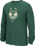 Milwaukee Bucks Green Primary Logo Long Sleeve Tee Shirt by Adidas