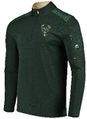 Milwaukee Bucks Green Half Zip Reflective Logo Mock Neck Wind Shirt