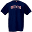 Mississippi Rebels Classic College Short Sleeve T Shirt By Nike Team Sports