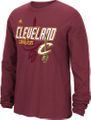 NBA Cleveland Cavaliers Adidas Background Logo Long Sleeve Tee Shirt