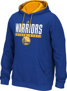 NBA Golden State Warriors Blue Embroidered Adidas Tipoff Playbook Hoodie Sweatshirt