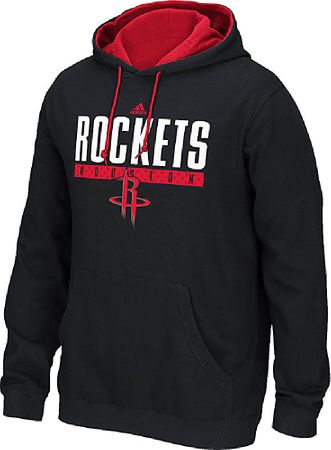 NBA Houston Rockets Black Embroidered Adidas Tipoff Playbook Hoodie Sweatshirt