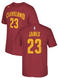 NBA Lebron James Cleveland Cavaliers Youth Gametime HD Wine Screened Players T Shirt
