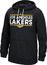 NBA Los Angeles Lakers Mens Black Adidas Dassler Synthetic Climwarm Hoodie
