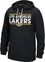 NBA Los Angeles Lakers Mens Black Adidas Dassler Synthetic Climwarm Hoodie