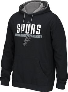 NBA San Antonio Spurs Black Embroidered Adidas Tipoff Playbook Hoodie Sweatshirt