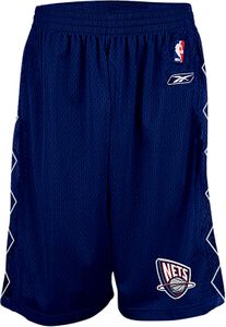 New Jersey Nets Blue Youth 8" Inseam NBA Replica Basketball Shorts By Reebok