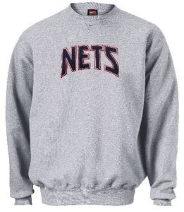 New Jersey Nets Embroidered NBA Crew Fleece By Nike Team Sports