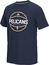New Orleans Pelicans Adidas Navy Pre-Game Ultimate Synthetic Slim Fit Short Sleeve Shirt