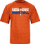 New York Knicks Adidas Heather Orange Authentic On-Court Practice Climalite Short Sleeve T Shirt