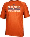 New York Knicks Heather Orange Climalite Practice Short Sleeve Shirt by Adidas