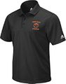 New York Knicks Black Arch Logo Mens Polo Shirt by Adidas
