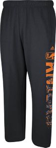 New York Knicks Black Open Bottom Primal Elevation Fleece Sweatpants by Adidas