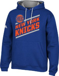 New York Knicks Blue Embroidered Playbook 4 Hoodie Sweatshirt by Adidas