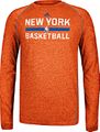 New York Knicks Heather Orange Climalite Practice Long Sleeve Shirt by Adidas