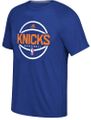 New York Knicks Adidas Blue Ultimate Synthetic Short Sleeve TShirt