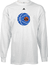 New York Knicks Mesh Ball NBA White Long Sleeve Tee Shirt By Adidas