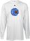 New York Knicks Mesh Ball NBA White Long Sleeve Tee Shirt By Adidas