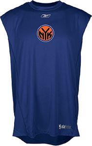 New York Knicks NBA Loosefit Sleeveless Play Dry Practice Shirt By Reebok
